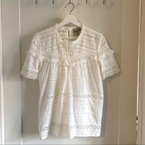 Sea New York white embroidery shirt